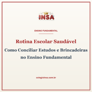 rotina escolar saudável